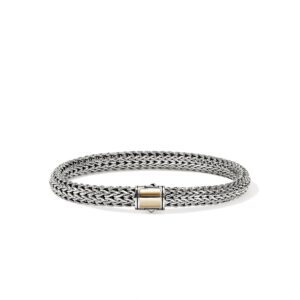 Icon Bracelet, Gold, Sterling Silver, 6.5MM