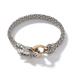 Naga Bracelet, Gold, Sterling Silver, 6MM