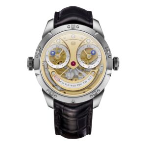 Konstantin Chaykin Joker Golden Mask Watch, 40mm Gold Dial