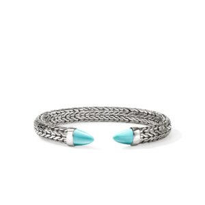 Spear 50 Flex Cuff, Sterling Silver, Turquoise