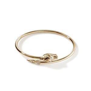 Naga Cuff, Gold, Diamonds, Slim
