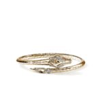Naga Flex Cuff, Gold, Diamonds