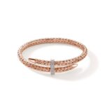 Spear Flex Cuff, Rose Gold, Diamonds, 5.5MM