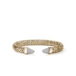 Spear 50 Flex Cuff, Gold, Diamonds