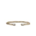 Icon Stud Flex Cuff, Gold, Diamonds