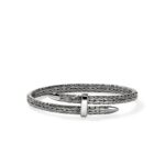 Spear Flex Cuff, Dark Silver, 5.5MM