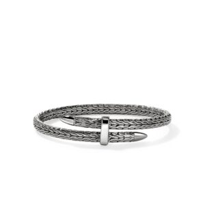 Spear Flex Cuff, Dark Silver, 5.5MM