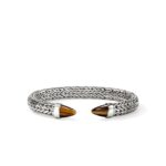 Spear 50 Flex Cuff, Sterling Silver, Tiger Eye