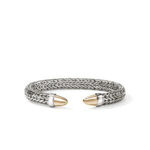 Spear 50 Flex Cuff, Sterling Silver, Gold