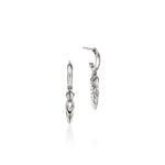 Naga Drop Earrings, Sterling Silver