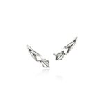 Naga Earrings, Sterling Silver