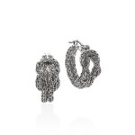 Love Knot Hoop Earring, Sterling Silver, 20MM
