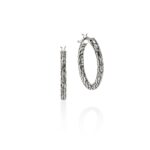 JH Essential Hoop Earrings, Sterling Silver, 22MM