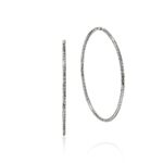 JH Essential Flex Hoop Earrings, Sterling Silver, 78.5MM