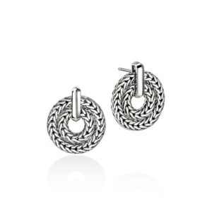 Icon Link Earring, Sterling Silver, 22MM