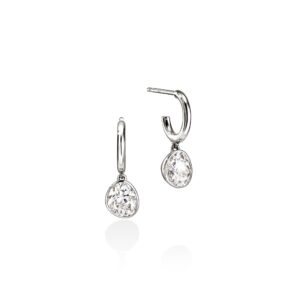 JH Lovestruck™ Hoop Earrings, Sterling Silver, Diamonds, 1.5TCW