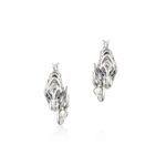 Naga Hoop Earring, Sterling Silver, 25MM