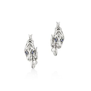 Naga Hoop Earring, Sterling Silver, 25MM