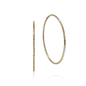 JH Essential Flex Hoop Earrings, Gold, 78.5MM