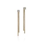 Icon Stud Earrings, Gold, Diamonds