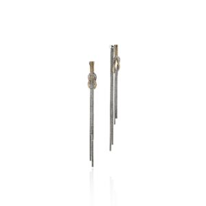 Love Knot Drop Earring, Gold, Sterling Silver