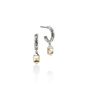 Icon Stud Earrings, Gold, Sterling Silver, 5MM