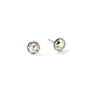 JH Essential Stud Earring, Gold, Sterling Silver, 7MM