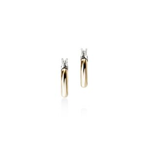 JH Essential Hoop Earring, Gold, Sterling Silver, 14MM