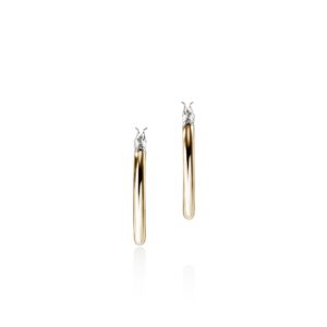 JH Essential Hoop Earring, Gold, Sterling Silver, 22MM