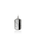 Icon 50 Pendant, Sterling Silver, Black Onyx