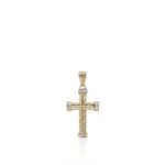 Cross Pendant, Gold, Diamonds