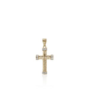 Cross Pendant, Gold, Diamonds