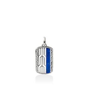 Icon 50 Pendant, Sterling Silver, Lapis Lazuli