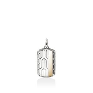 Icon 50 Pendant, Gold, Sterling Silver