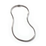 Dot Chain Necklace, Sterling Silver