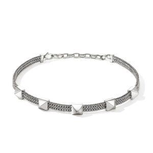 Icon Stud Choker, Sterling Silver, 6MM