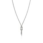 Love Knot Y Necklace, Sterling Silver, 1.8MM