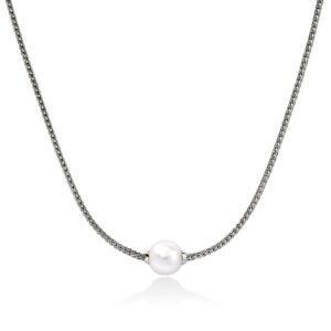 JH Essential Pearl Necklace, Sterling Silver, 1.8MM