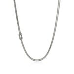 Love Knot Necklace, Sterling Silver, 3.6MM