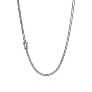 Love Knot Necklace, Sterling Silver, 3.6MM