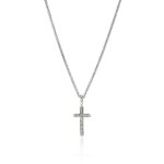 JH Essential Cross Necklace, Sterling Silver