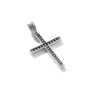 Jawan Cross Pendant Necklace, Sterling Silver