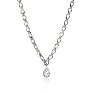 JH Lovestruck™ Link Necklace,  Sterling Silver, Diamond, 2.5TCW