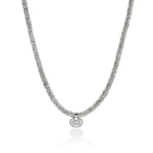 JH Lovestruck™ Heishi Pendant Necklace, Sterling Silver, Diamond, 2.0TCW