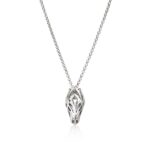Naga Pendant Necklace, Sterling Silver