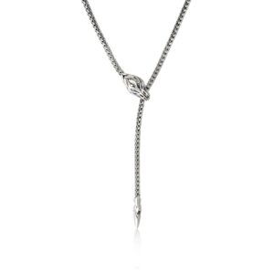 Naga Lariat, Sterling Silver, 2.5MM