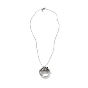 Naga Necklace, Sterling Silver, Pavé