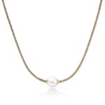 JH Essential Pearl Necklace, Gold, 1.8MM