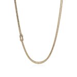 Love Knot Necklace, Gold, 3.6MM