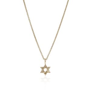 JH Essential Star of David Necklace, Gold